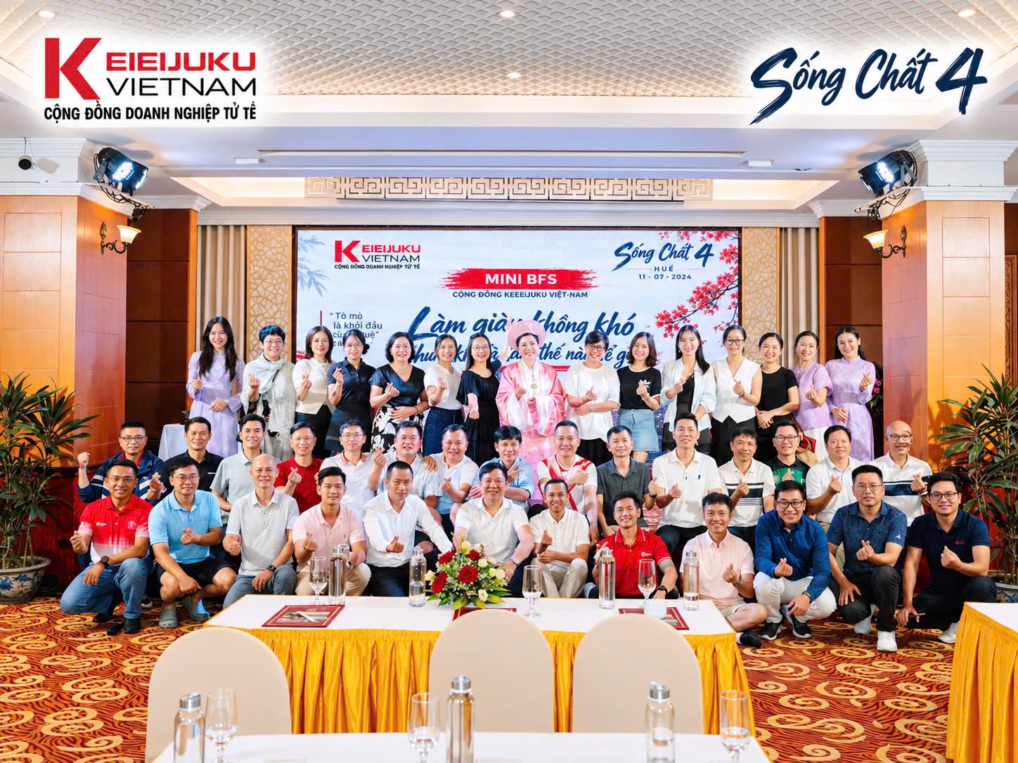 Members pose for a group photo at the Mini BFS. Photo: KEI